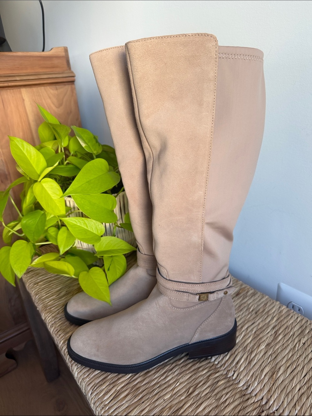 Vince Camuto Annabel 2 Taupe Over-the-Knee Suede Boots Size 8.5